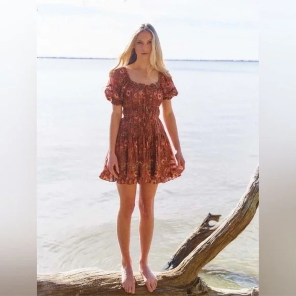 ULLA JOHNSON Juniper Puff Sleeve Dress Sz 12
